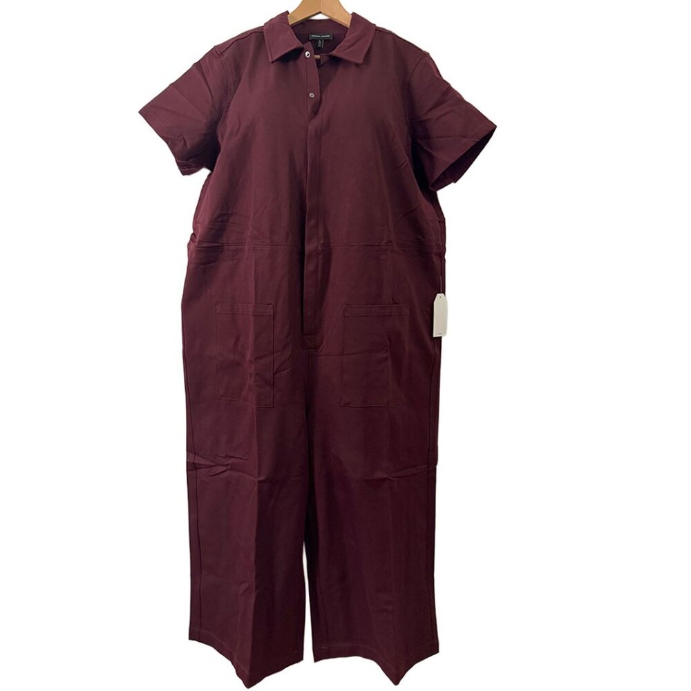 Universal Standard Kate Jumpsuit, Black Cherry, Stretch Twill 22-24 NwT! DEAL!
